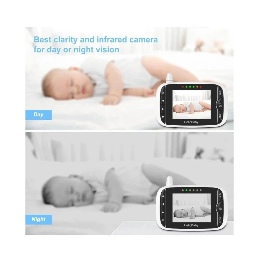 Monitor New HelloBaby Video Baby HB39 with wireless video 2.4GHz Digital